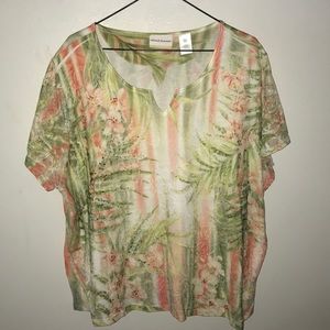 Palm Alfred Dunner blouse